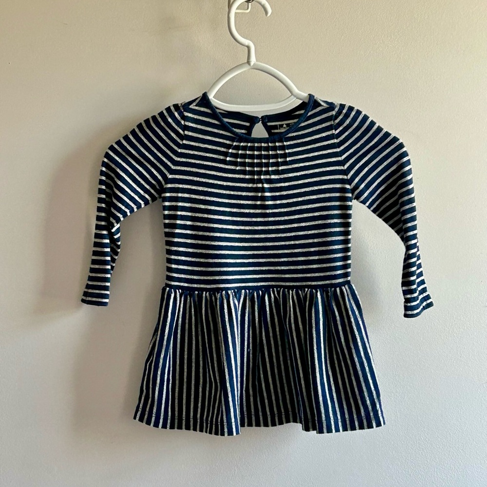 GAP Navy and White Striped Kids Dress